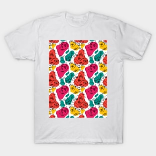 Abstract Face Line Art T-Shirt